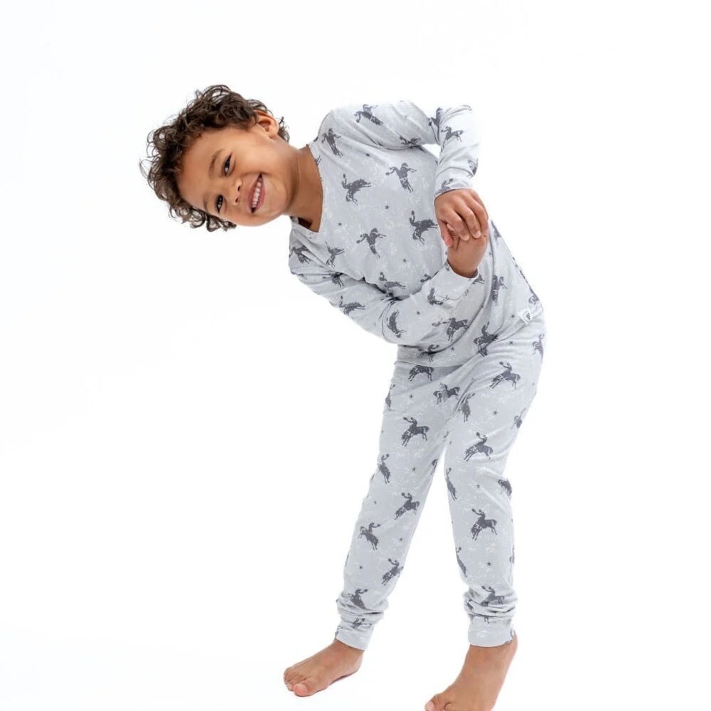 Sweet Bamboo Big Kid Pajama in Cowboy Print Size 6